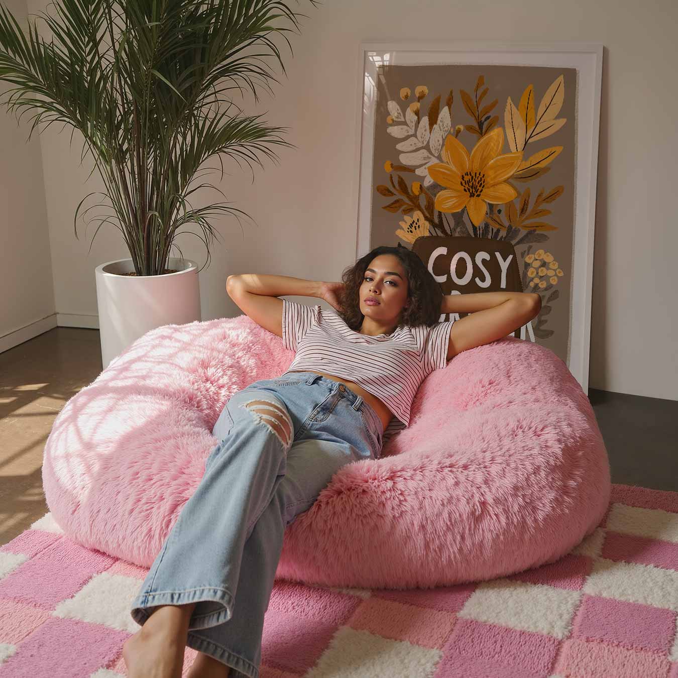 Cosy Corner Bloemenposter-WallArtistic