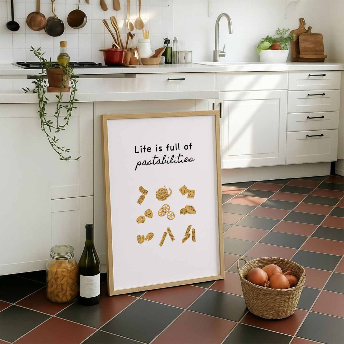 Inspirerende Pasta-Mogelijkheden Poster-WallArtistic