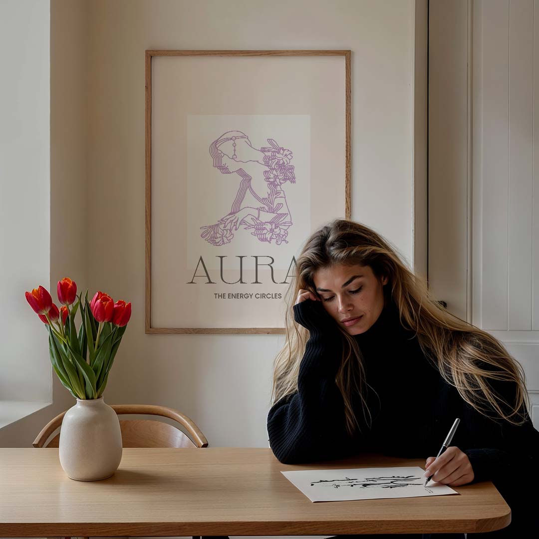 Aura Energy Circles Poster-WallArtistic
