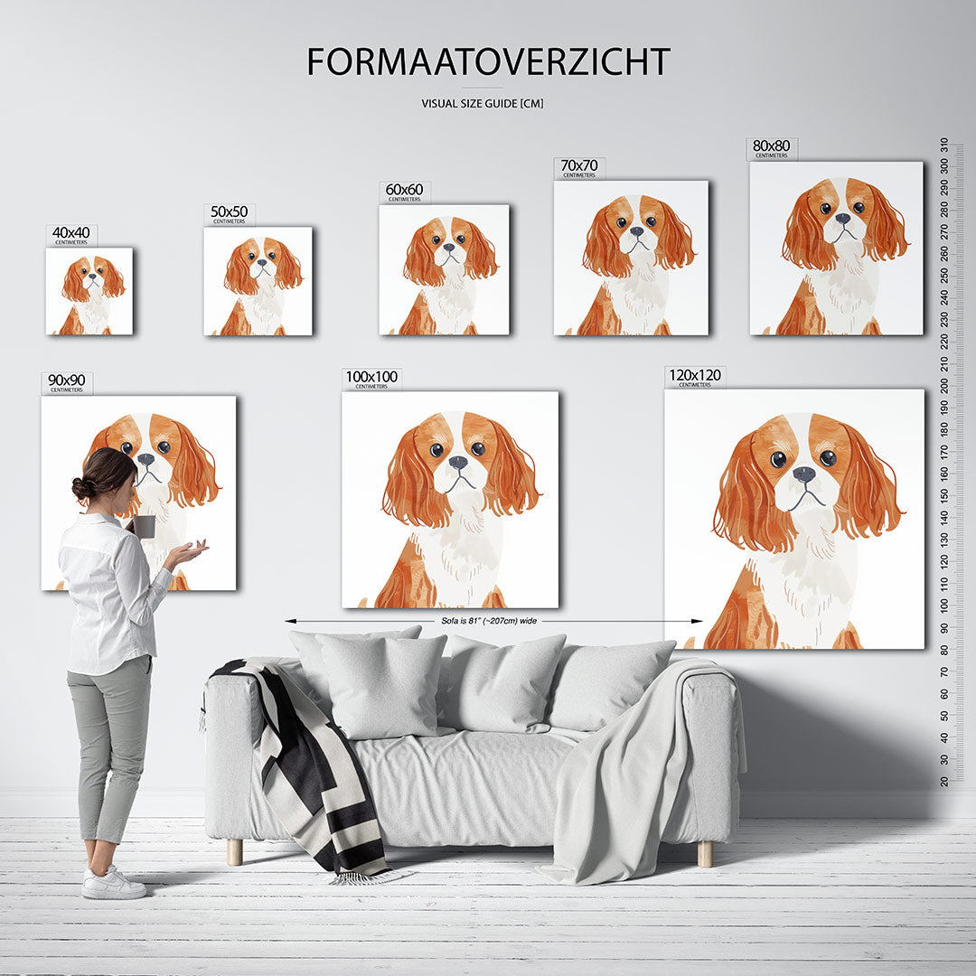 Hond illustratie Kunstwerk