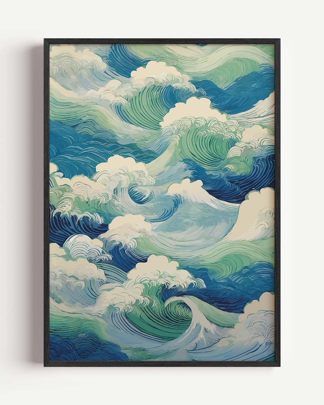 Golvende Zeeën Kunstposter-WallArtistic
