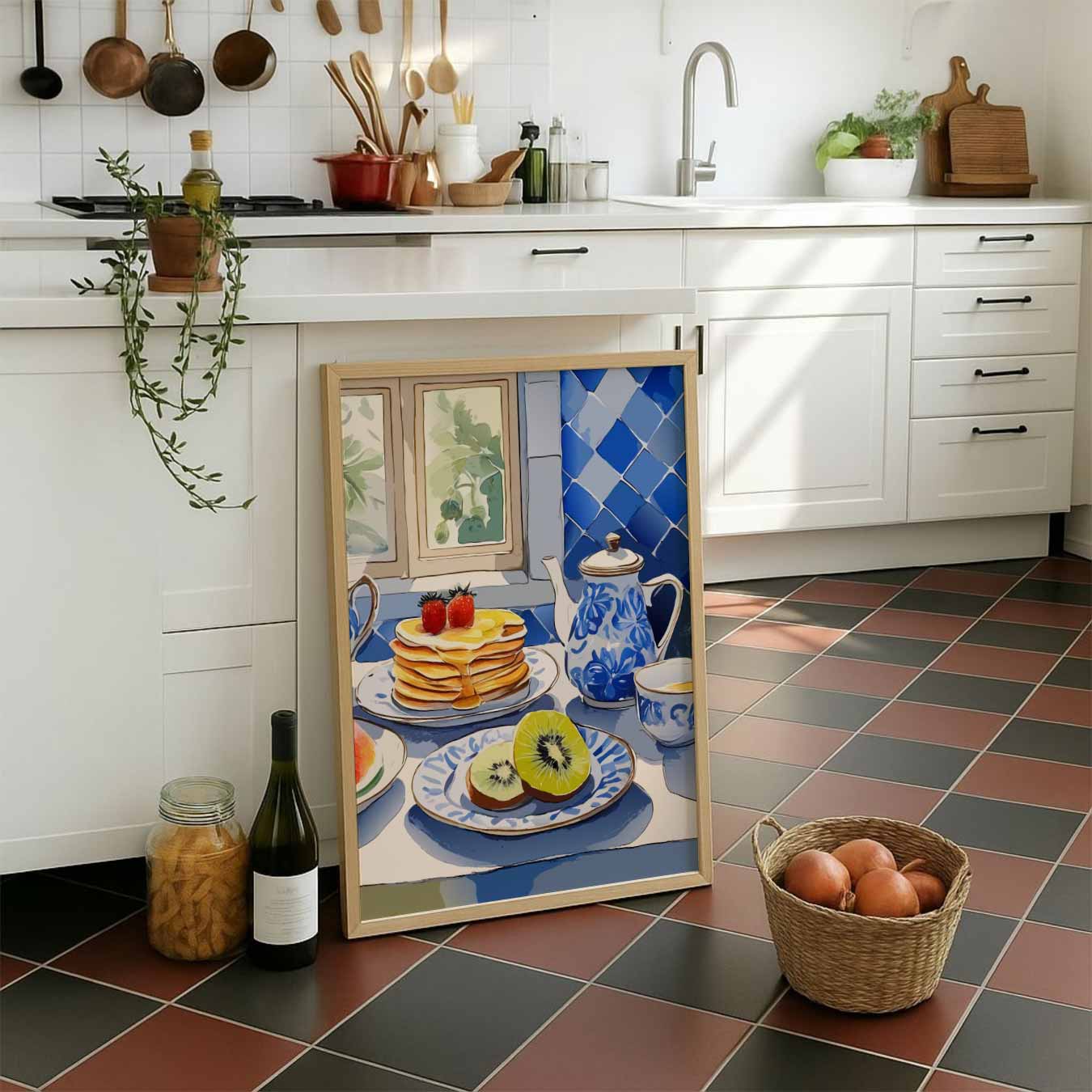 Ontbijt in Zomerse Stijl Poster-WallArtistic