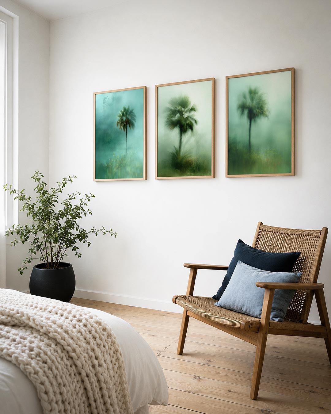 Mistige palm Posterset