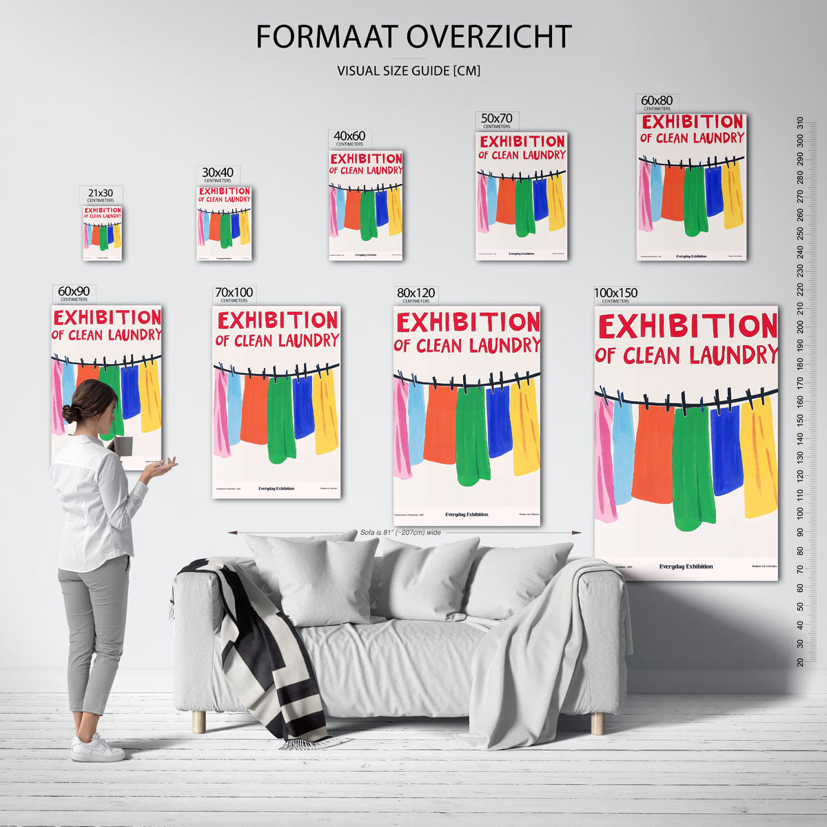 Exhibition of clean laundry Poster