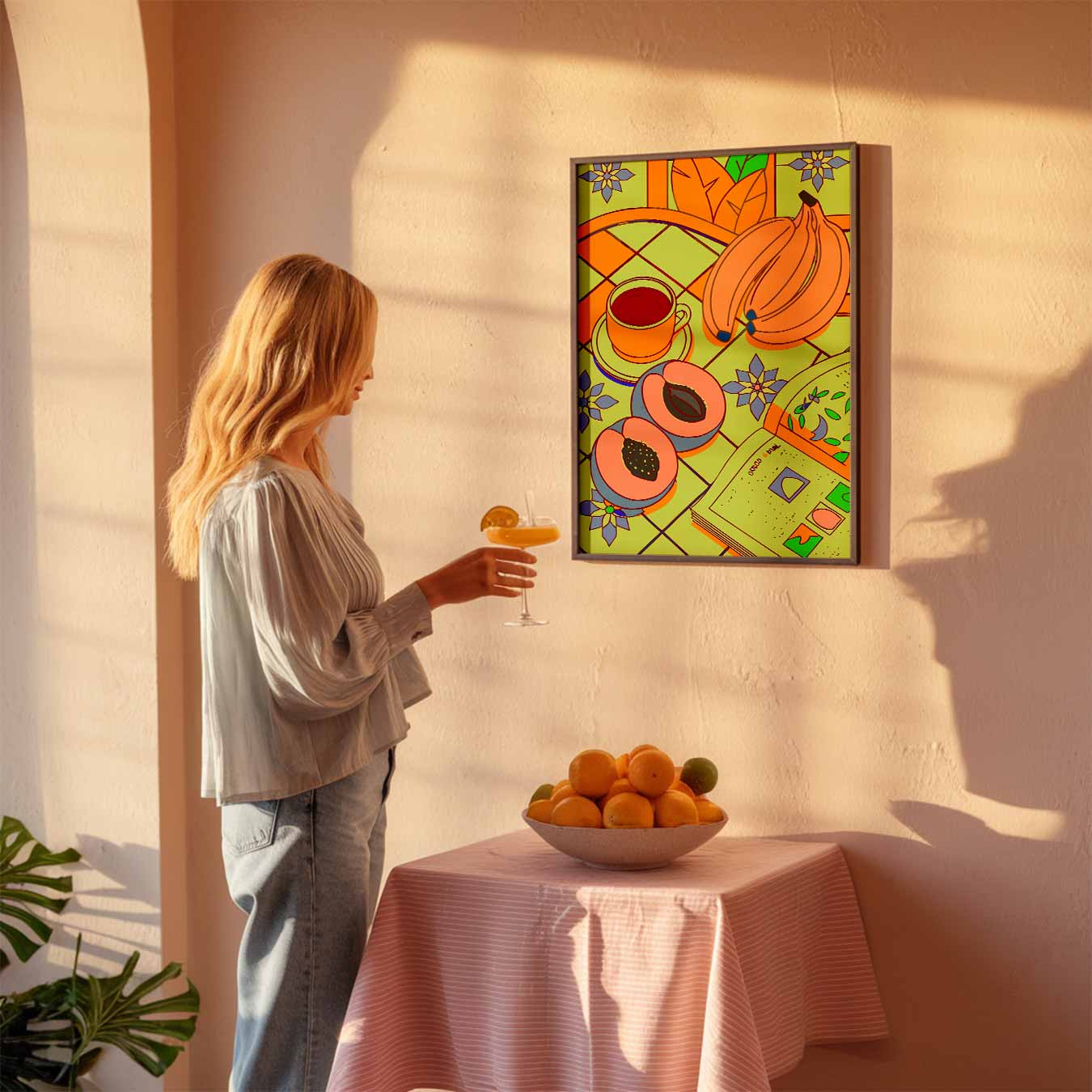 Kleurrijk Ontbijt Moment Poster-WallArtistic