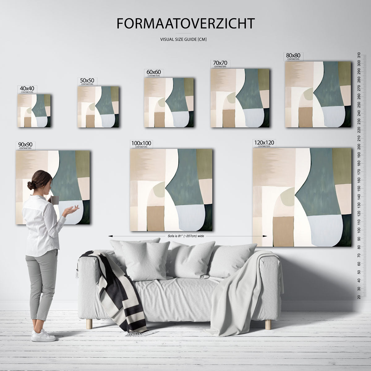 Abstracte vormen Poster