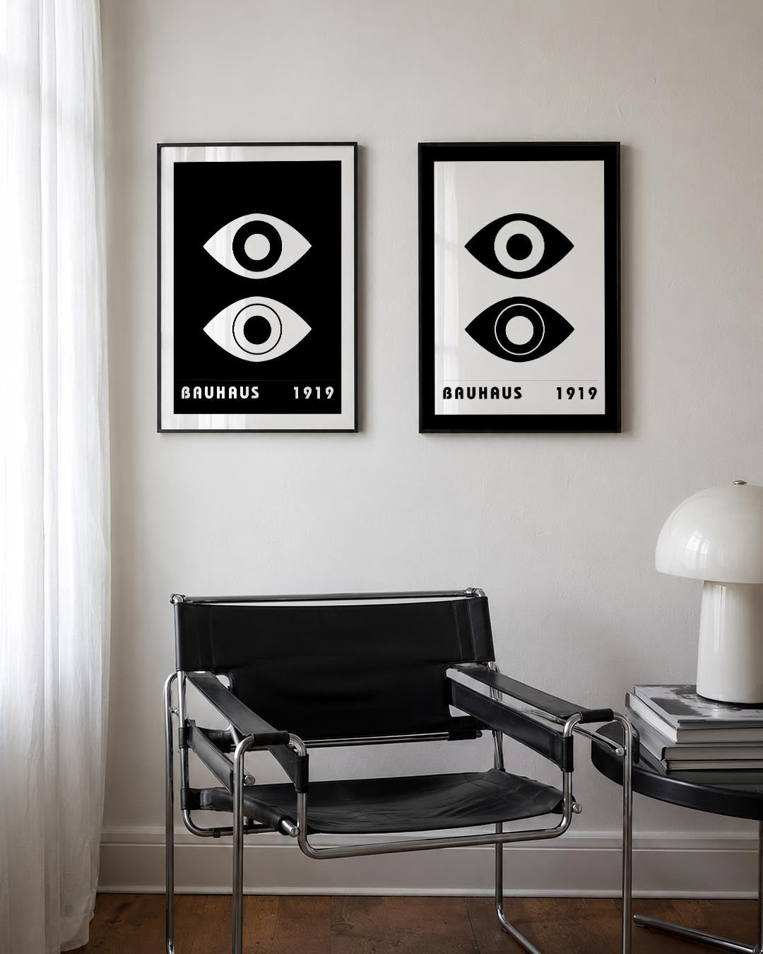 Oogvormen contrast Posterset