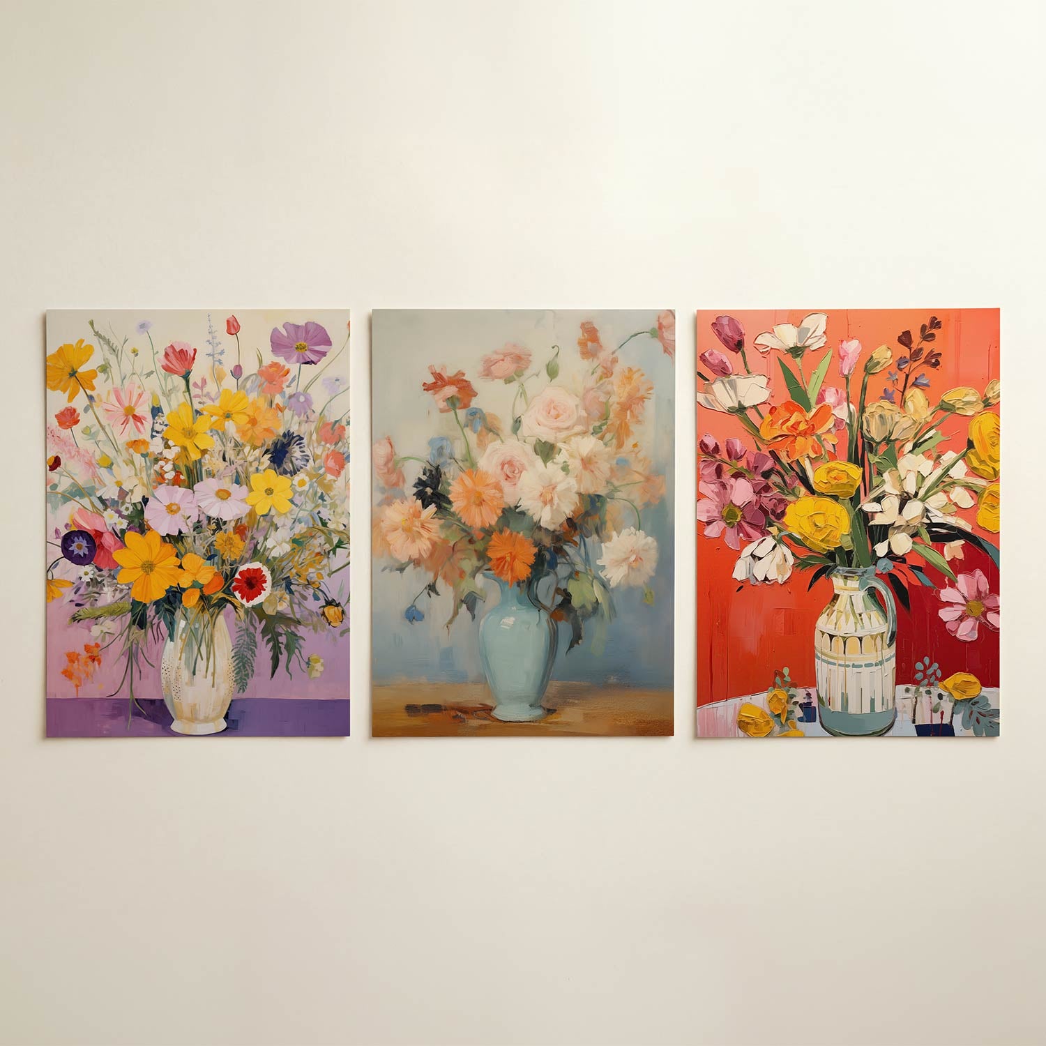 Bloemrijke kleurenpracht Posterset
