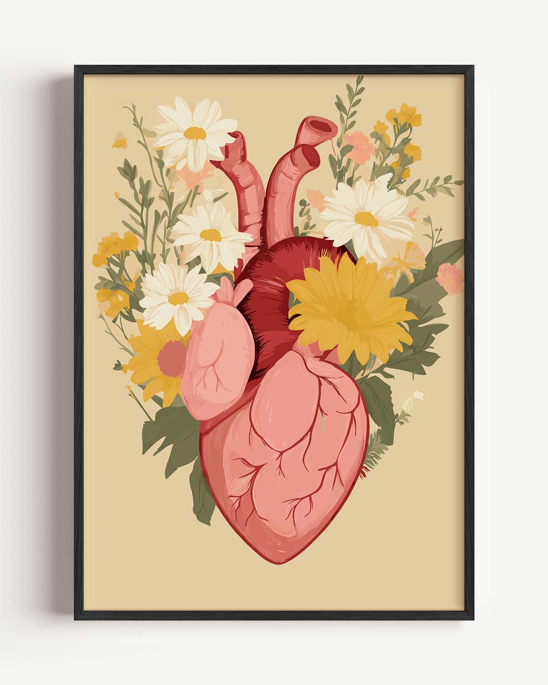 Bloeiend Hart Poster-WallArtistic