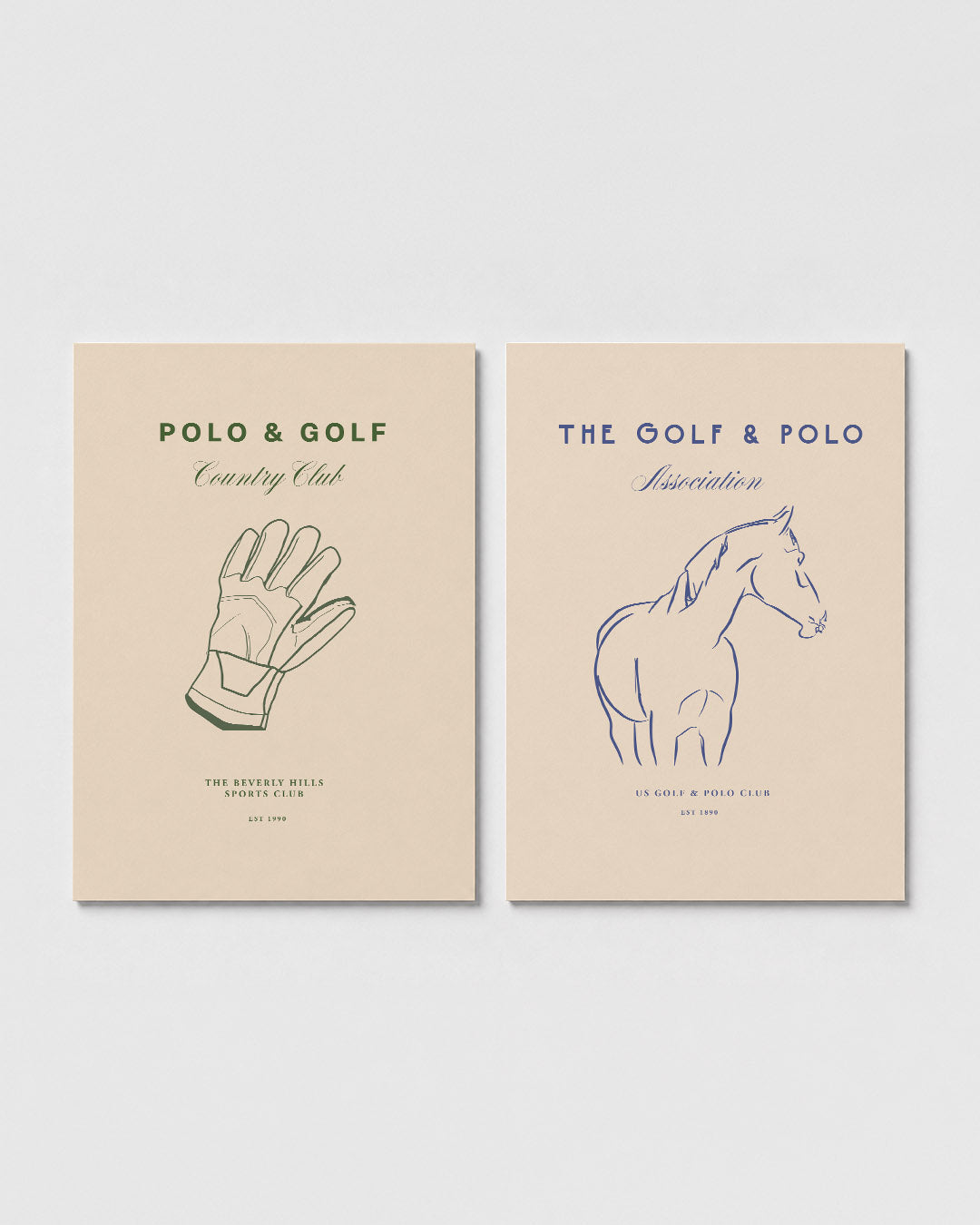 Lijn en handschoen Posterset