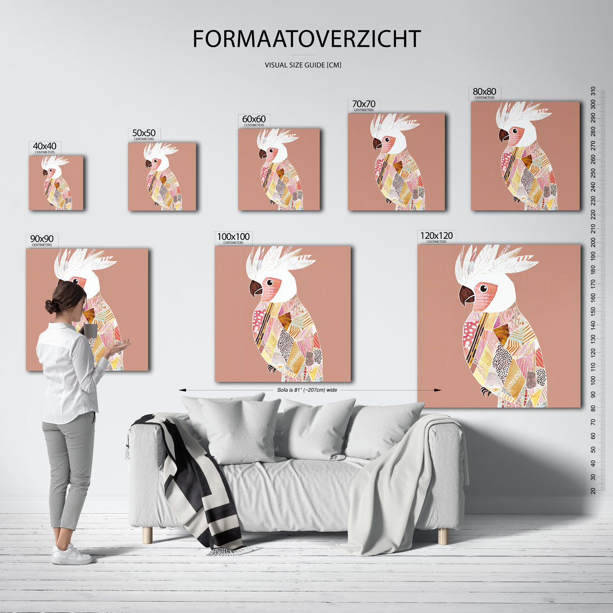 Gekleurde kaketoe Poster