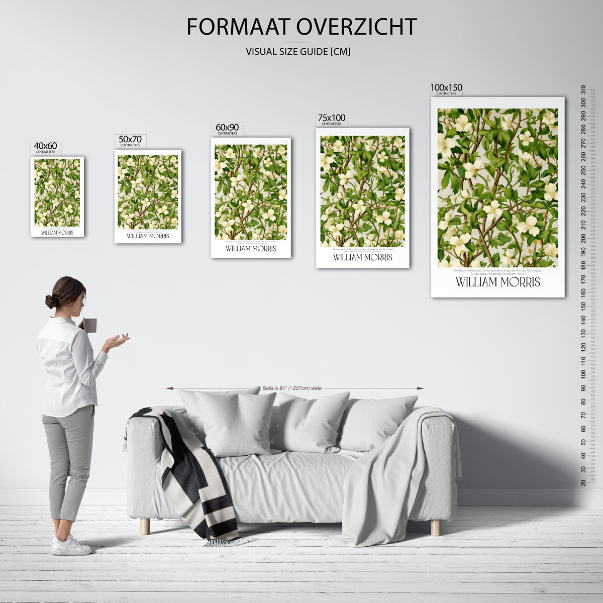 Bloemrijke takken Kunstwerk