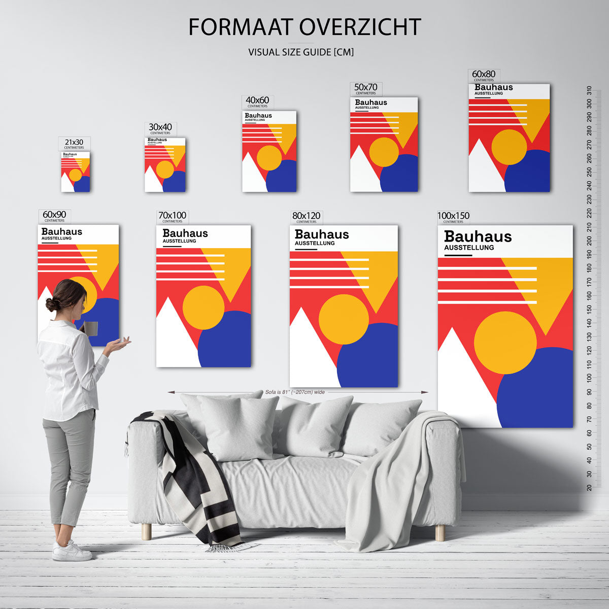 Vormen en vlakkenspel Poster