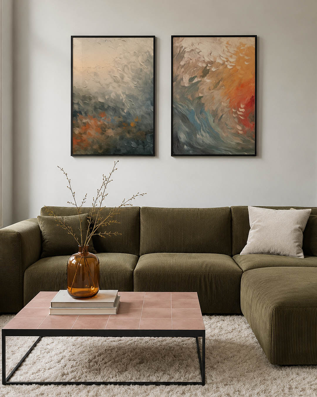 Vloeiende kleuren Posterset
