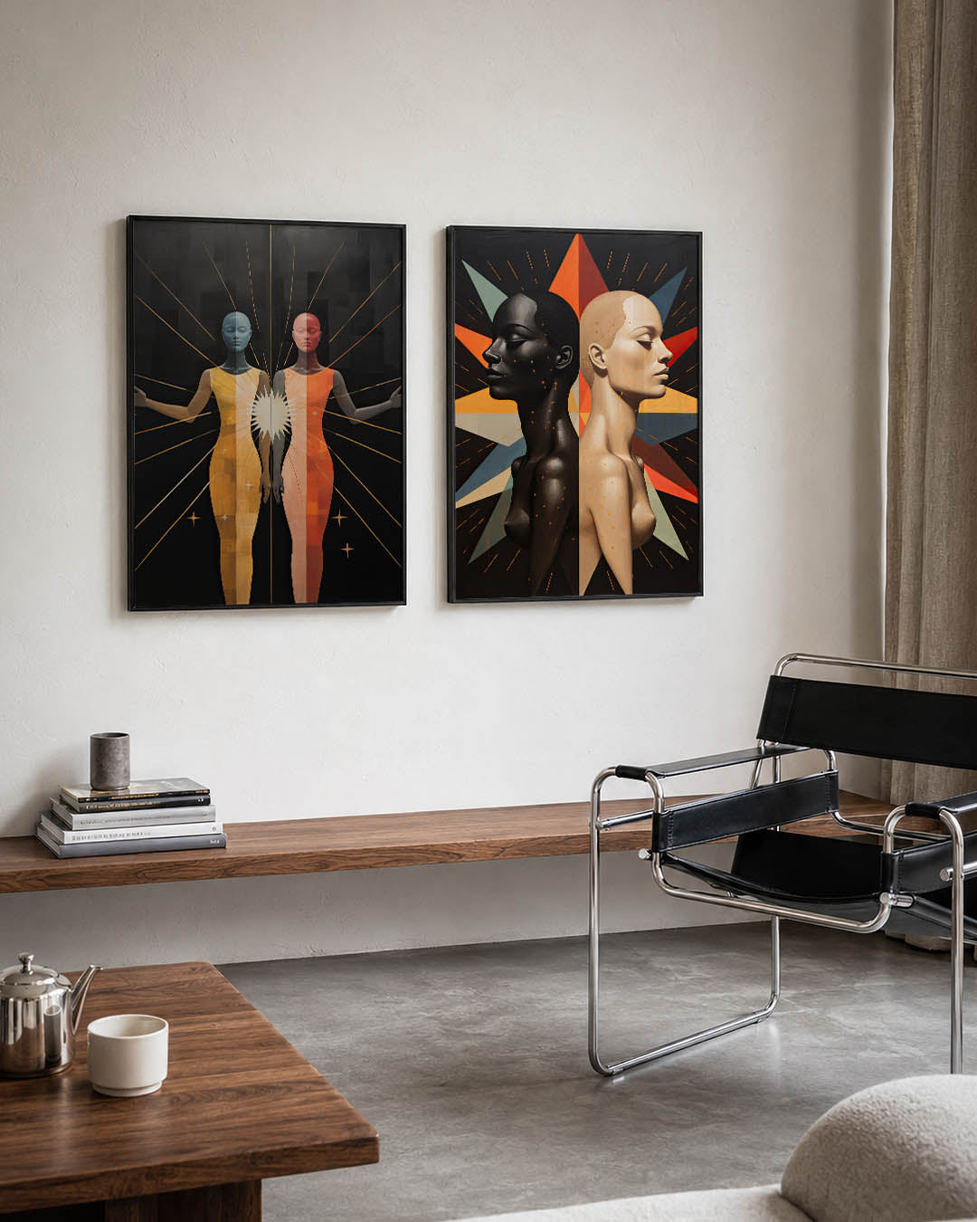 Kleurrijke symmetrie Posterset