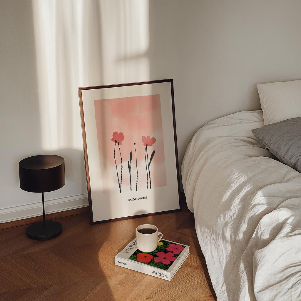 Dromerige Bloemen Poster-WallArtistic
