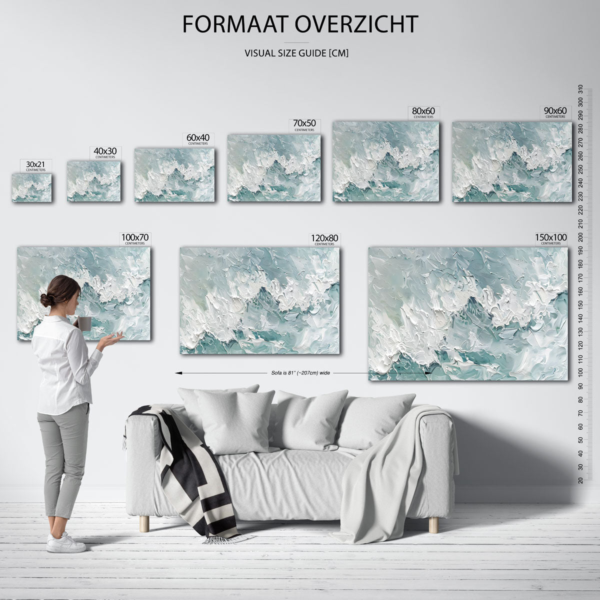 Golvende texturen Poster