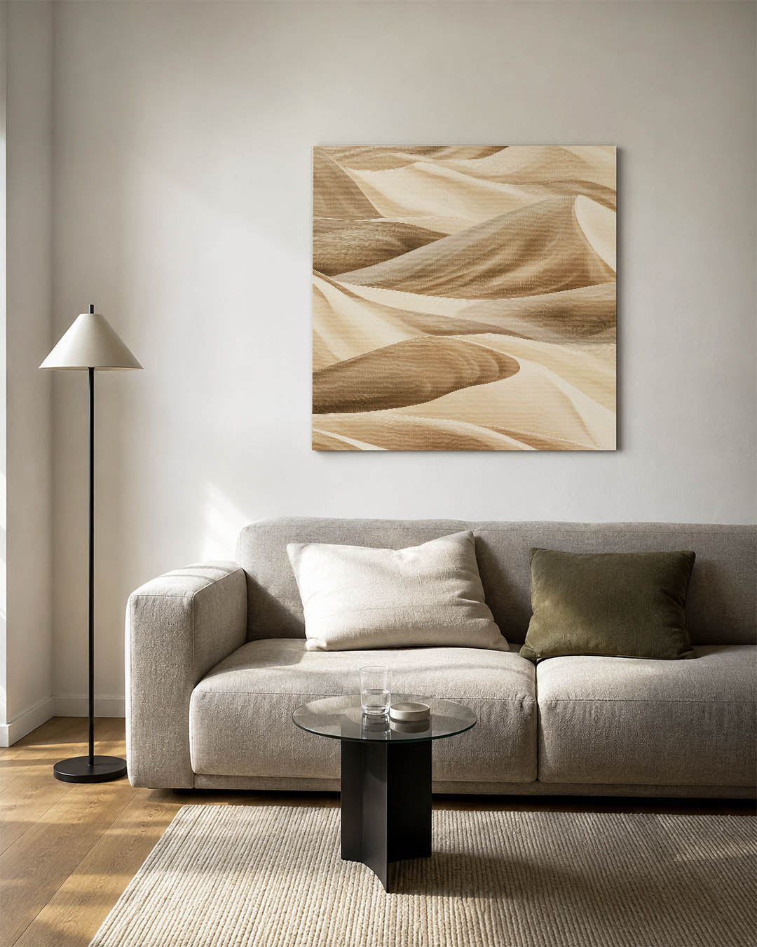 Golvende zandduinen Kunstwerk