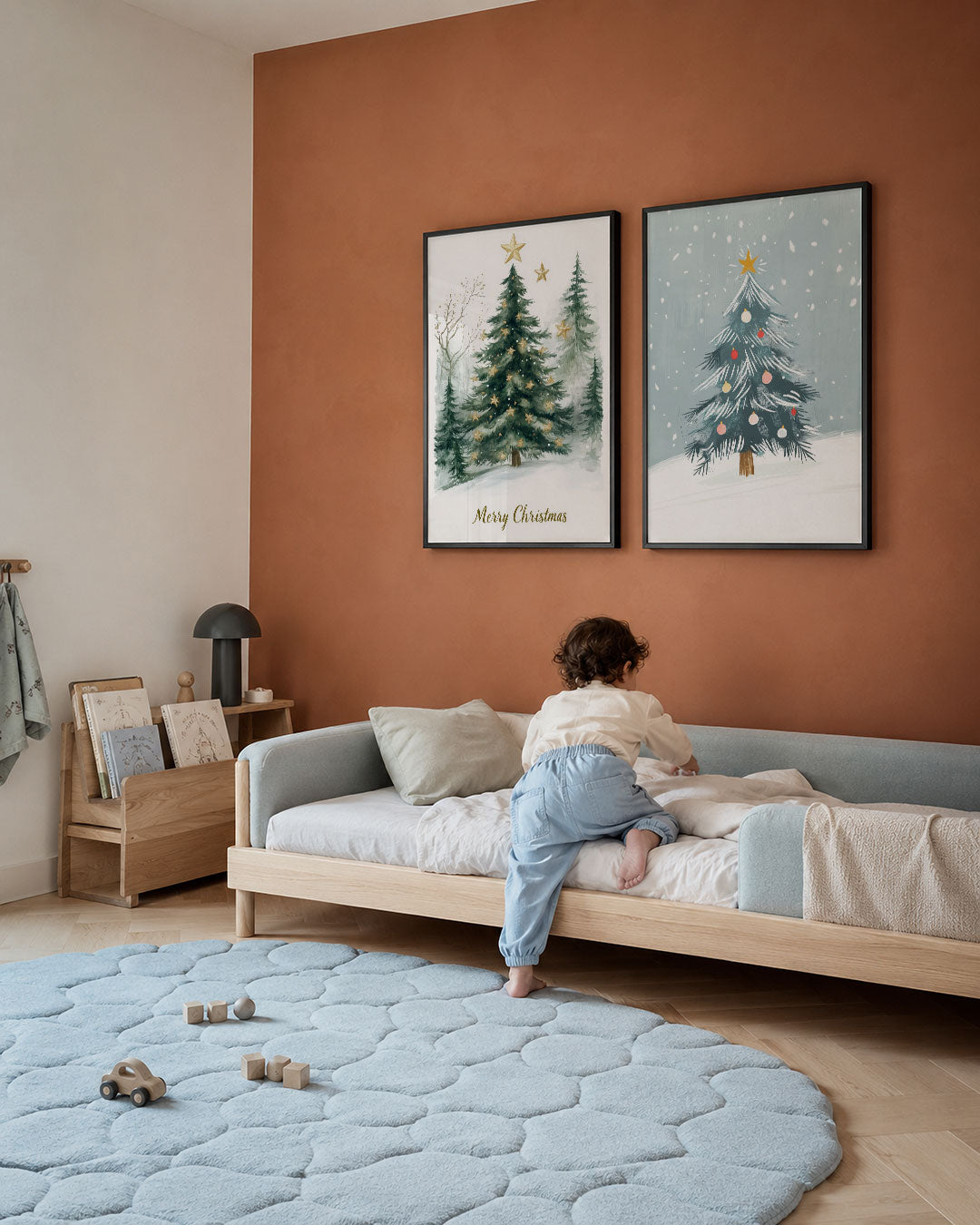 Kerstboom en sterren Posterset
