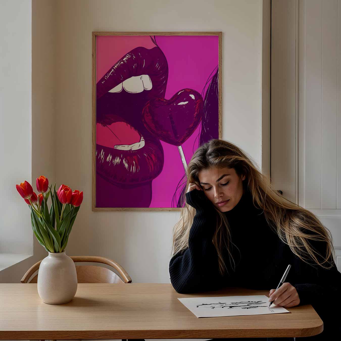 Liefdevolle Lollipop Luxe Poster-WallArtistic
