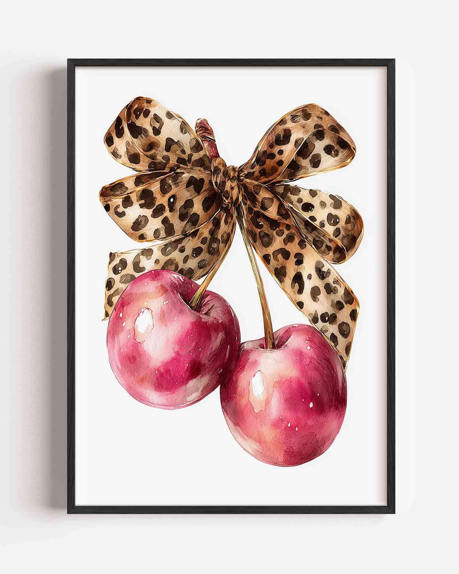 Kersen met strik Poster