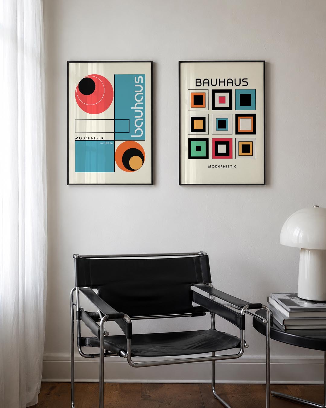 Kleur en lijnenspel Posterset