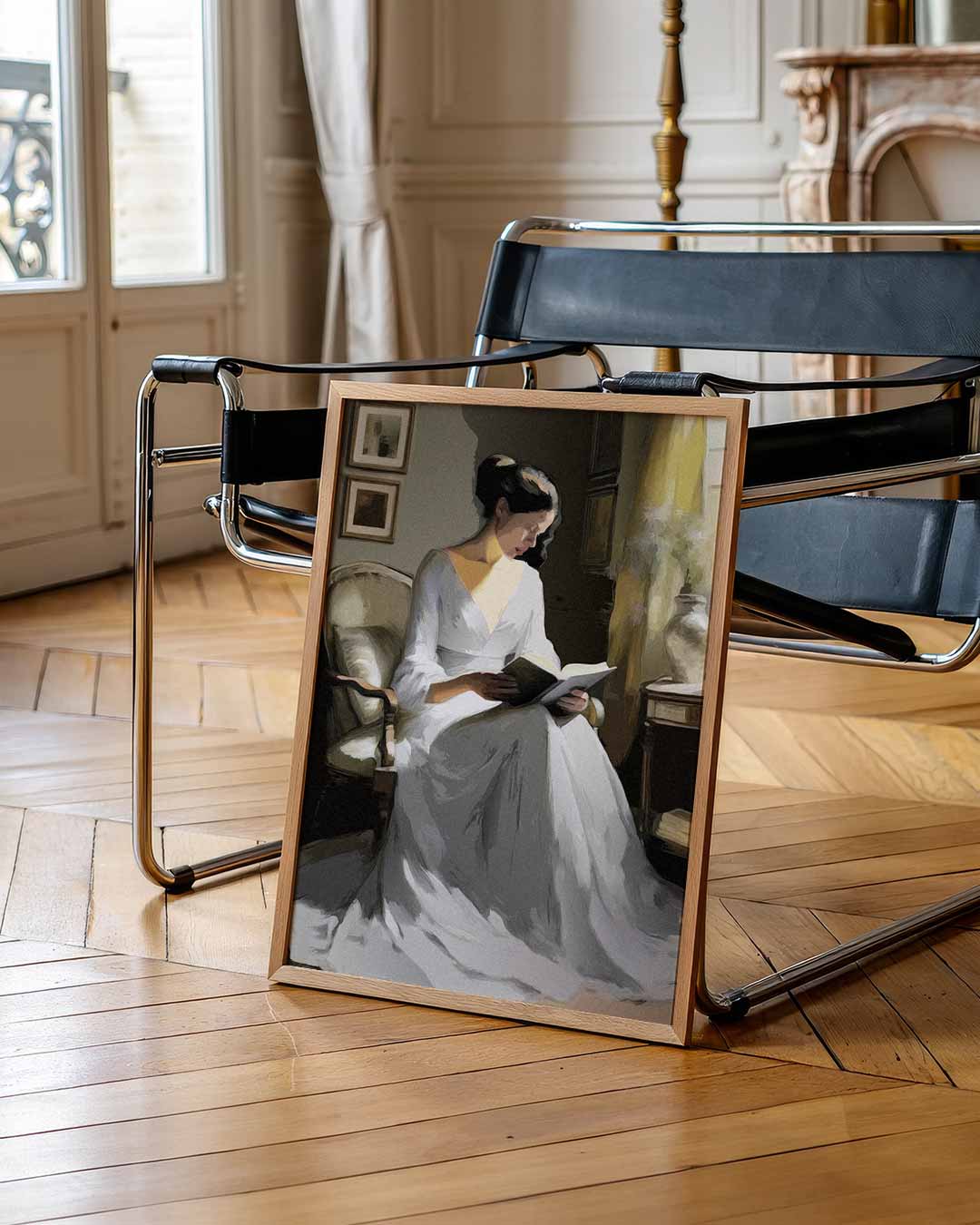 Elegante Leeshoek Poster-WallArtistic