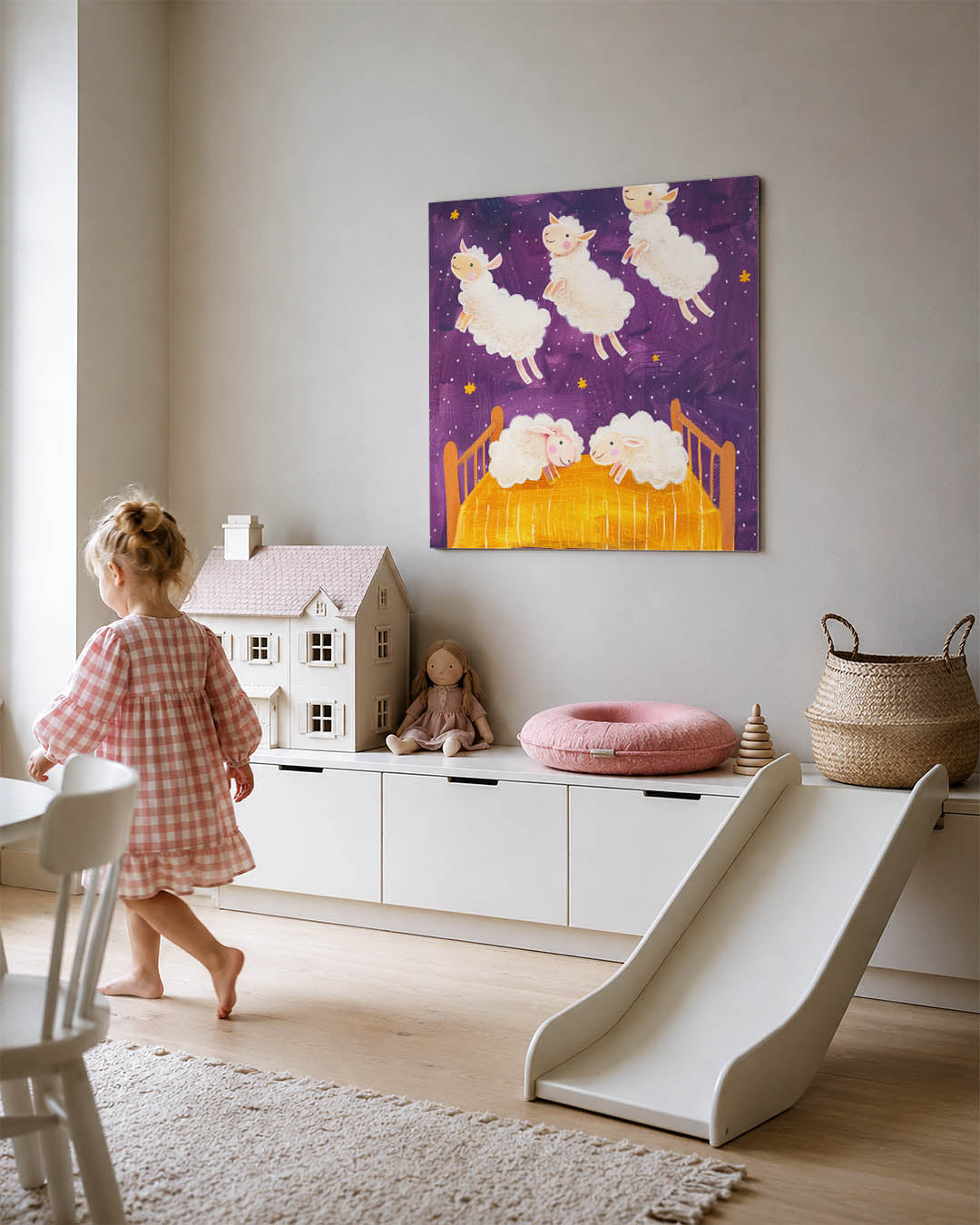 Dromerige slaapscène Kunstwerk