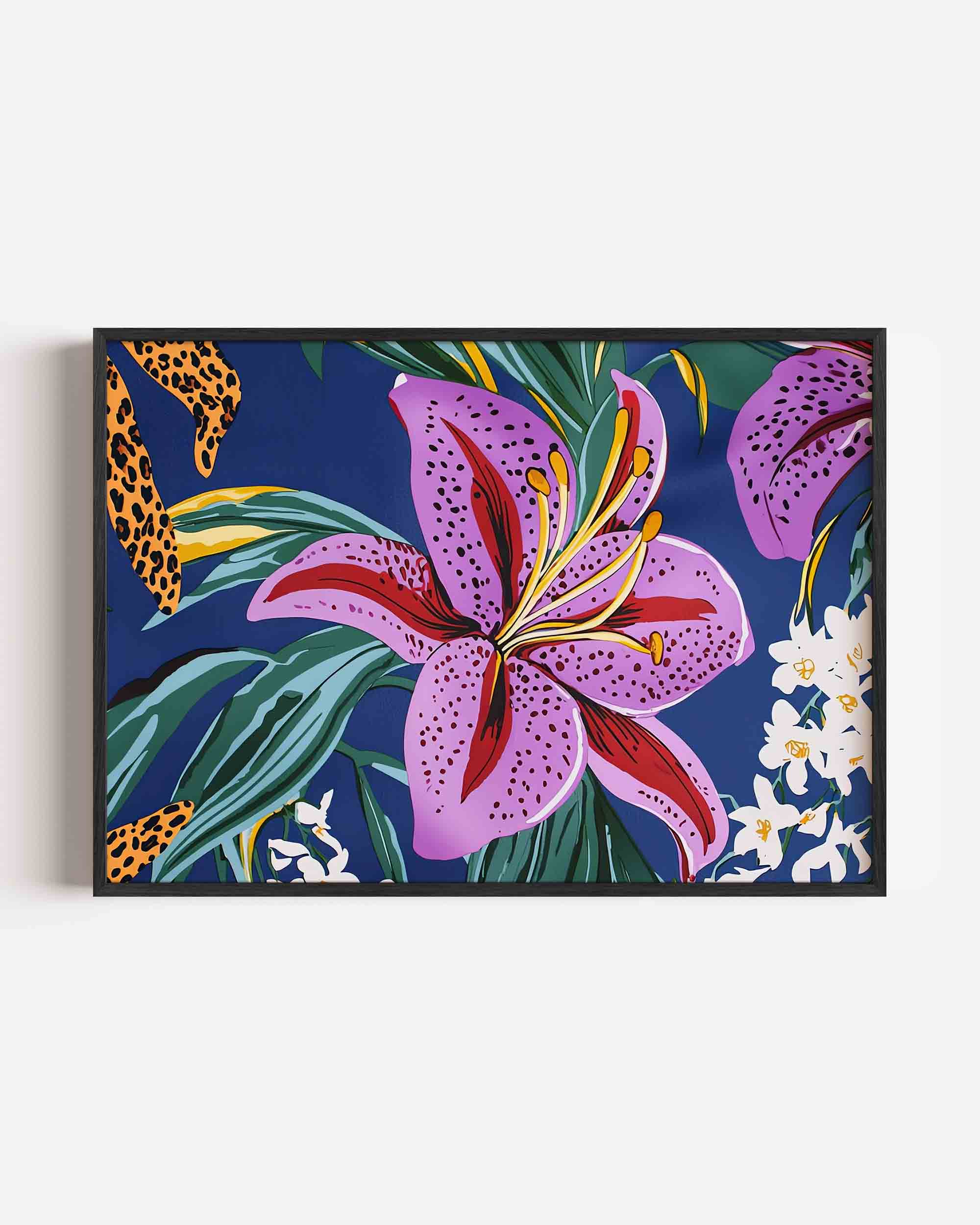 Bloemen en bladeren Poster