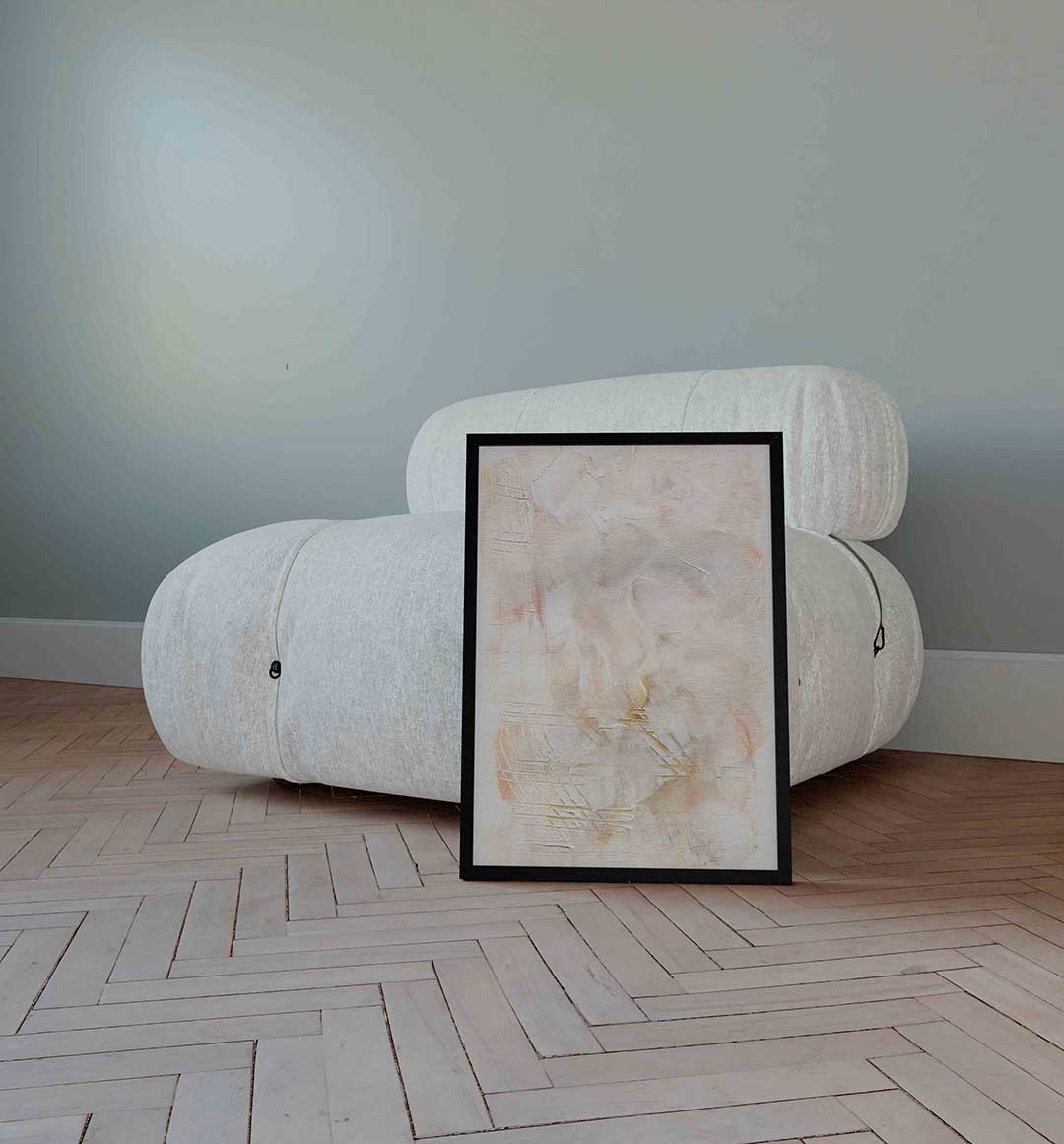 Abstracte beige textuur Poster