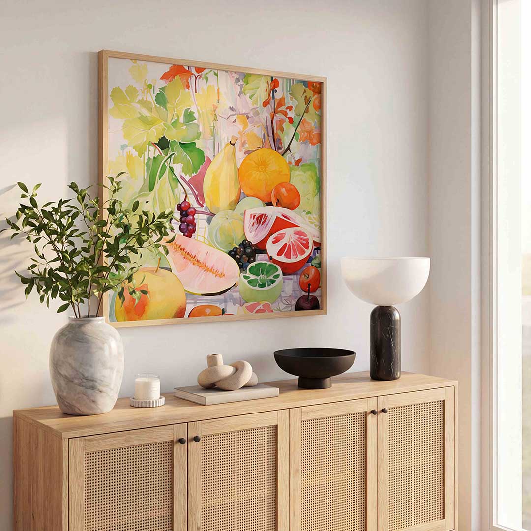 Fruit en bladeren Poster