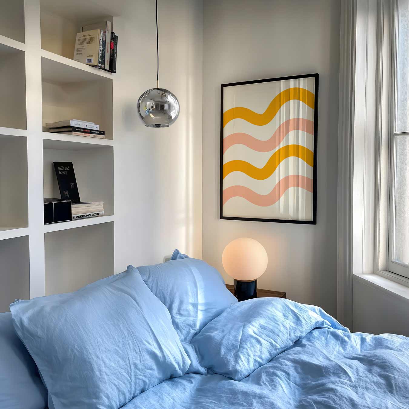 Zonnige Golven Wanddecoratie Poster-WallArtistic