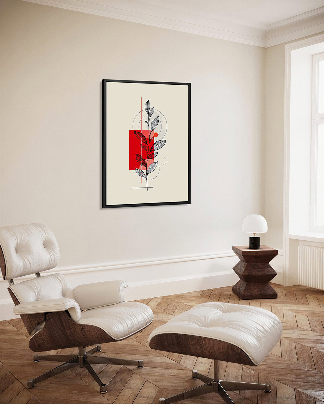 Geometrische plant Kunstwerk