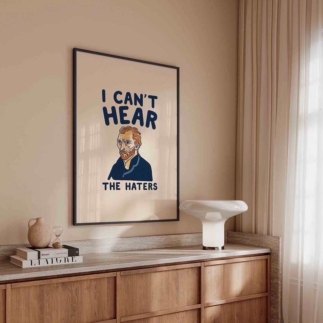 Portret met tekst Poster