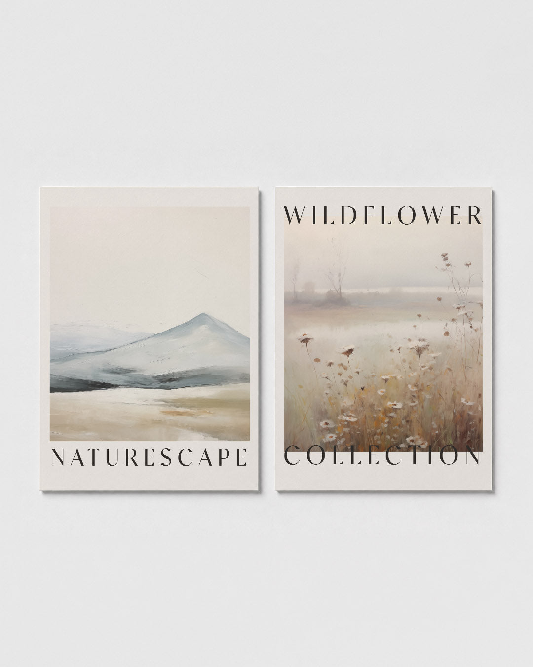 Landschap in lijnen Posterset
