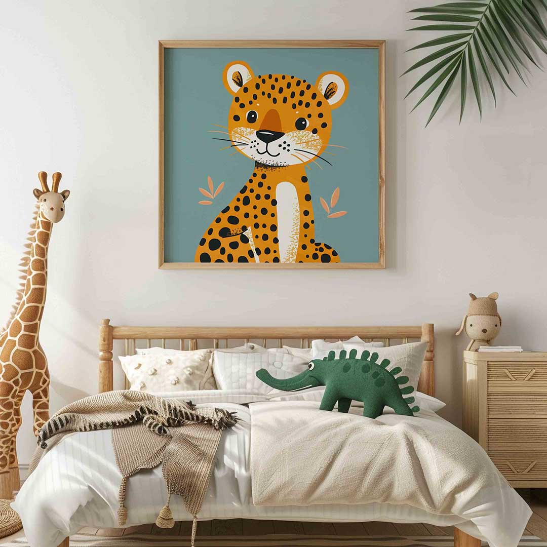 Schattige luipaard Poster