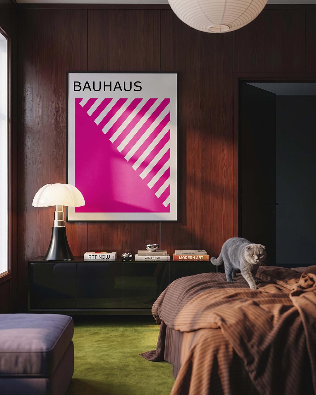 Diagonal lijnen Poster