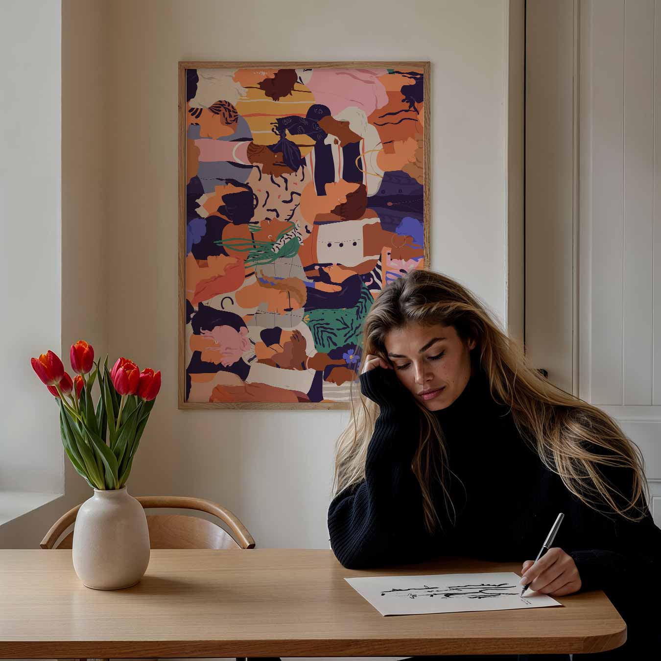 Vrolijke Karakters Poster-WallArtistic