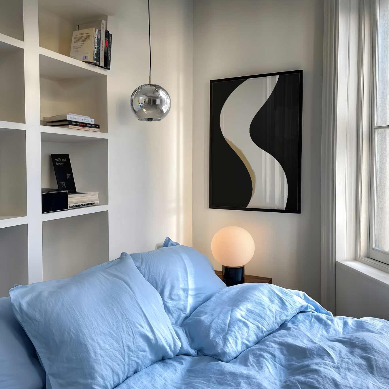 Elegante Abstracte Vorm Poster-WallArtistic