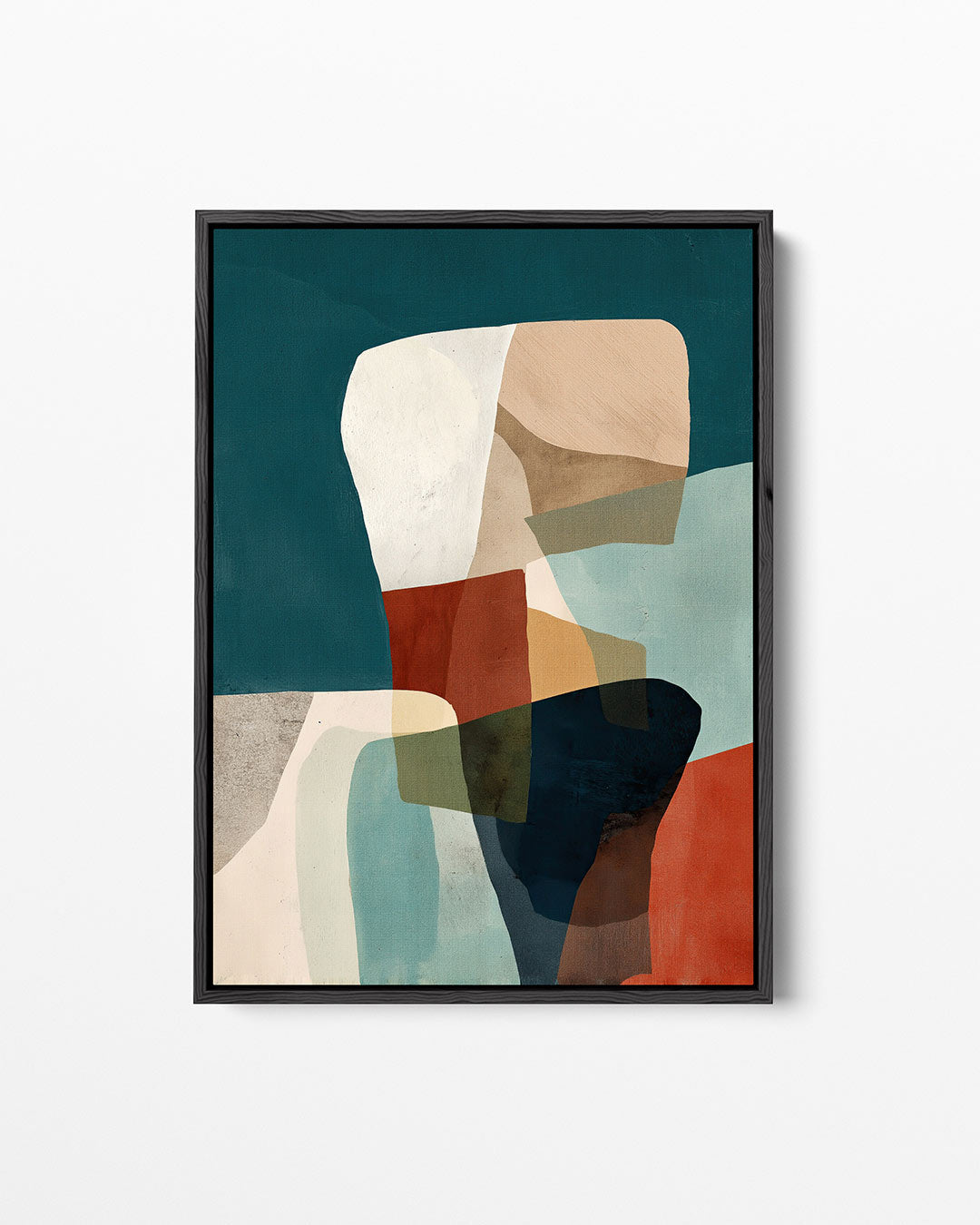 Vormenspel met kleuren Kunstwerk