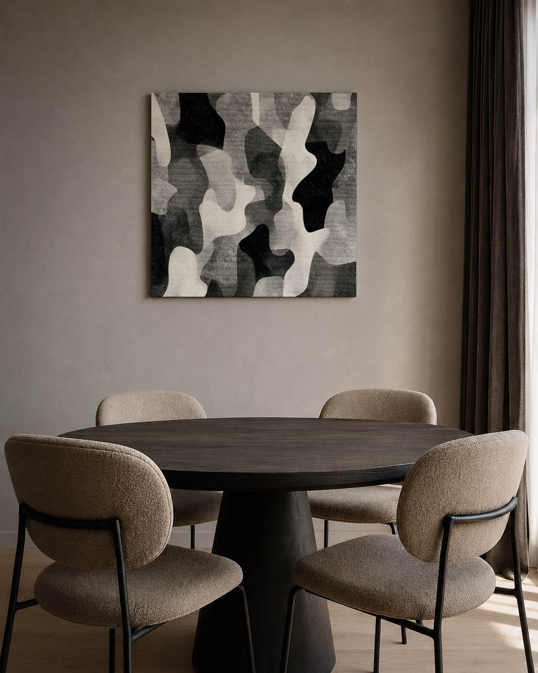 Organische vormen compositie Kunstwerk