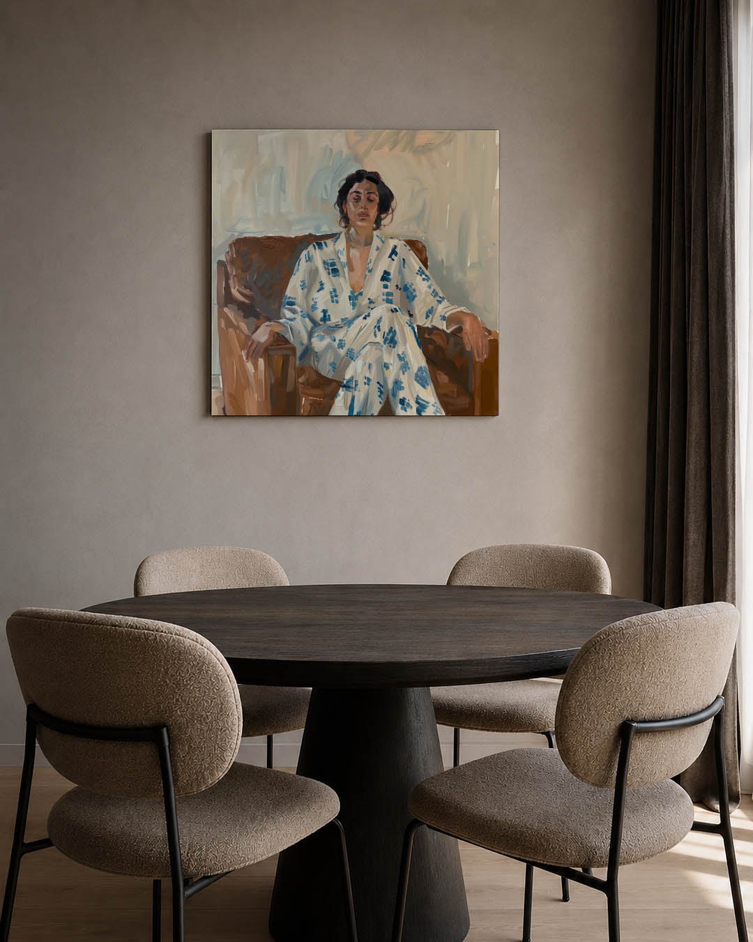 Ontspannen moment Kunstwerk