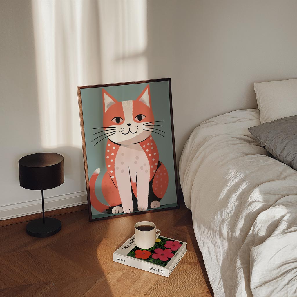 Vrolijke Kattenposter-WallArtistic