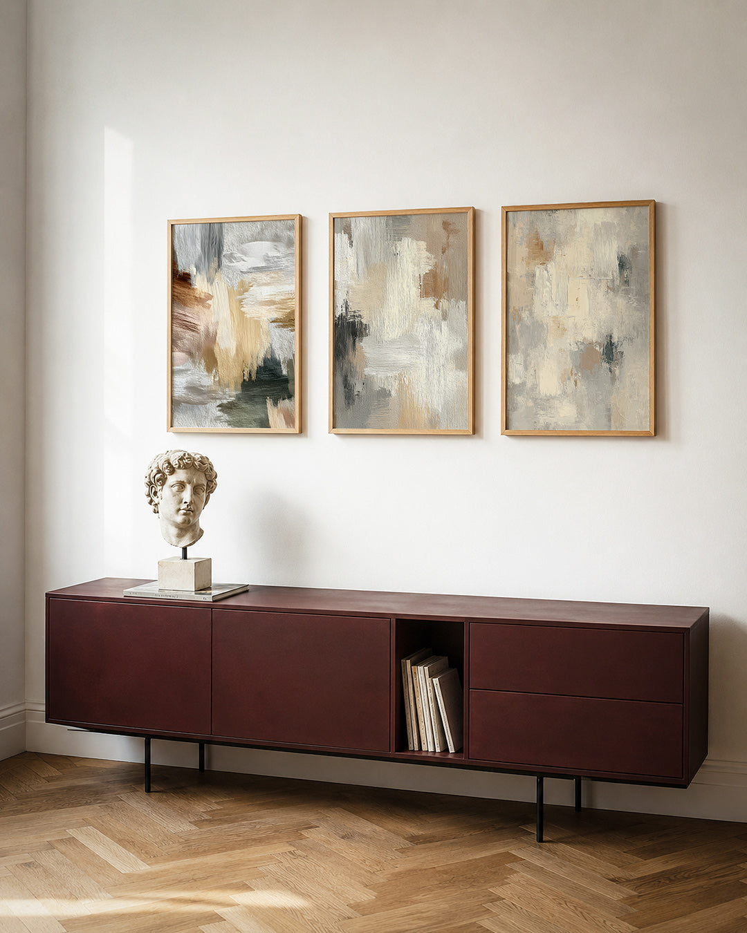 Kleurige streken Posterset