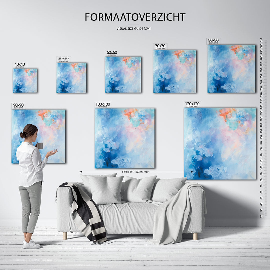 Dromerige kleurenexplosie Kunstwerk