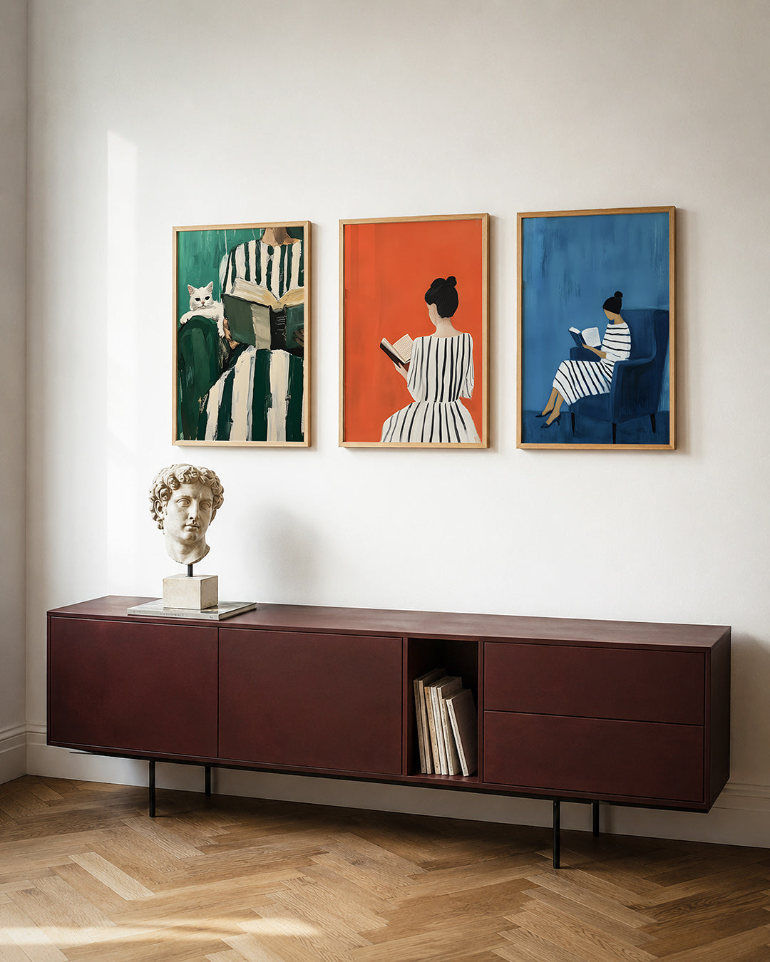 Gestreepte harmonie Posterset