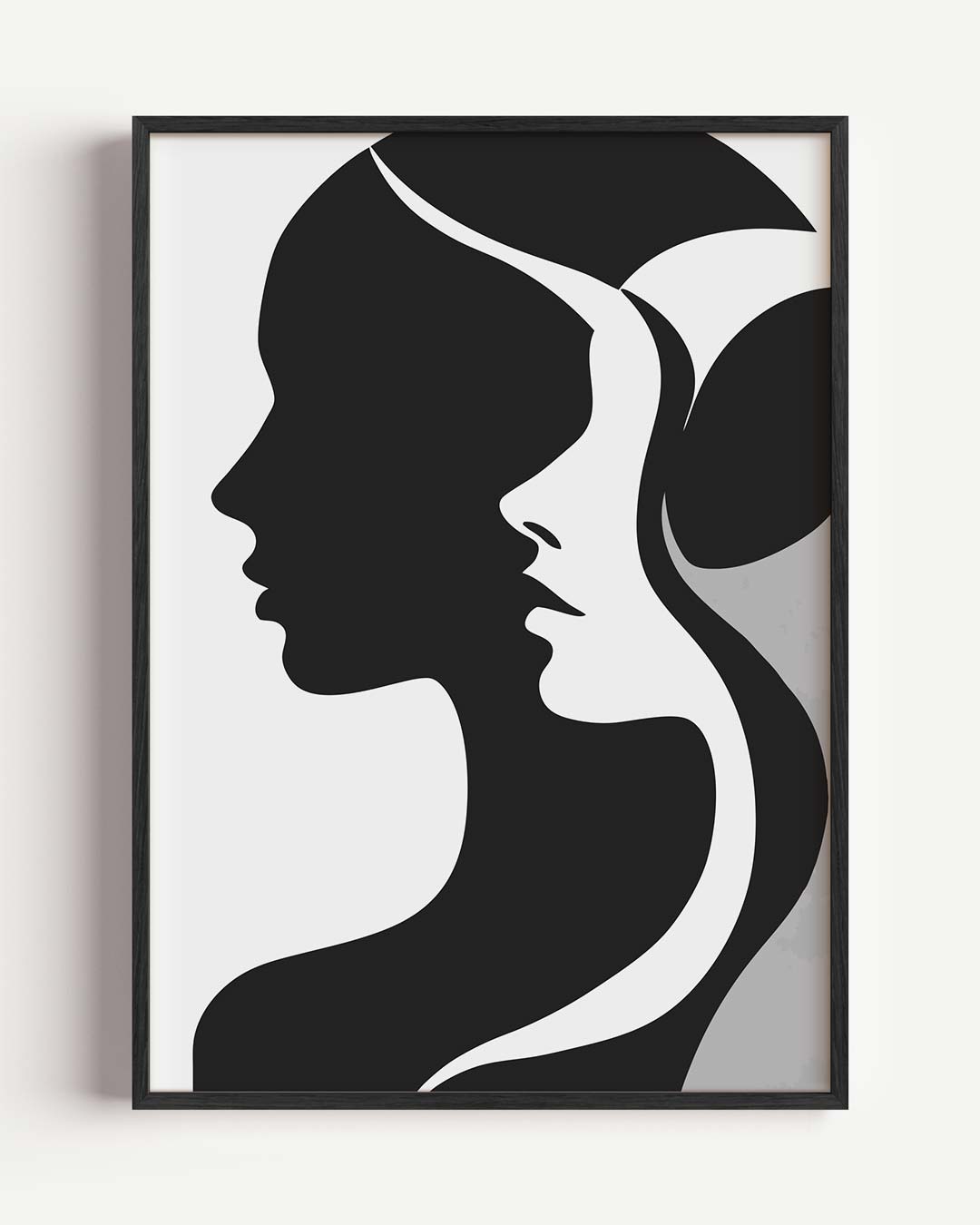 Elegante Silhouet Vrouwenposter-WallArtistic