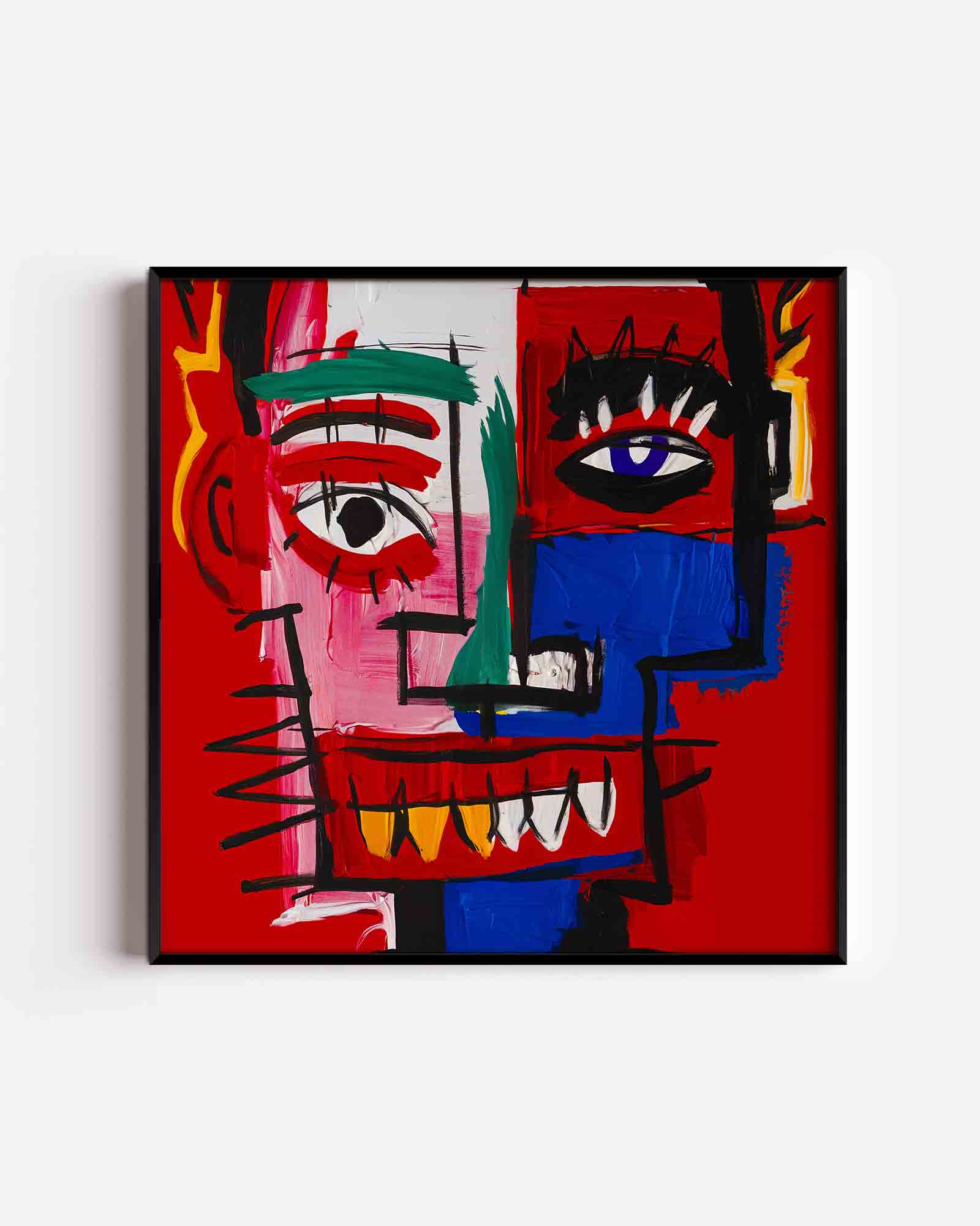 Abstract gezicht Poster