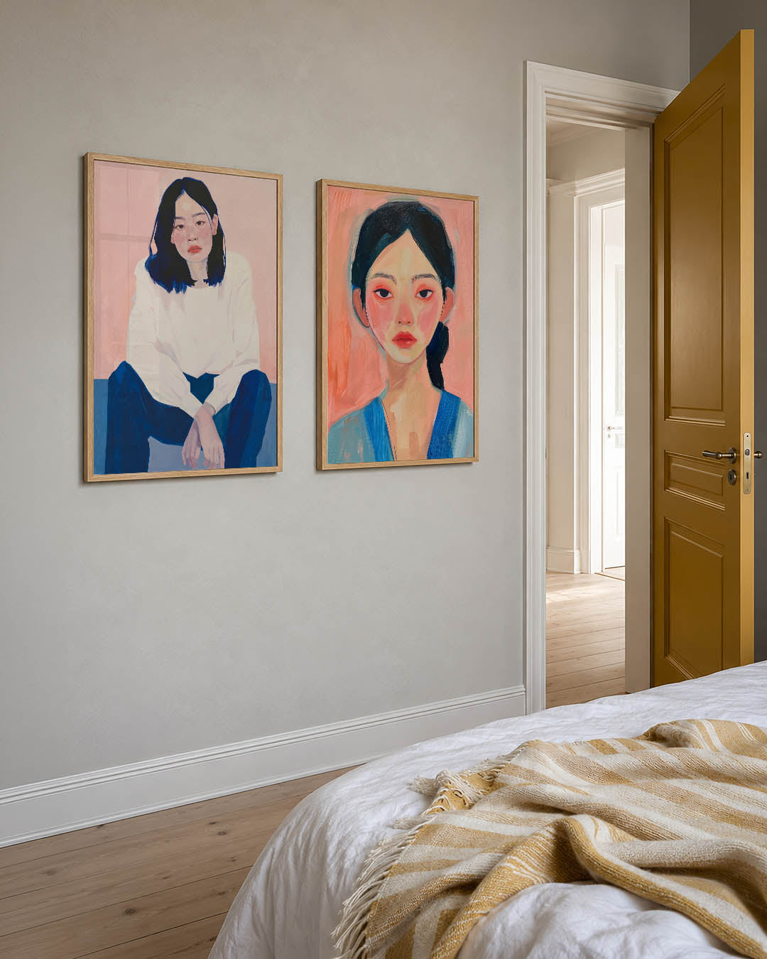 Kleur en portret Posterset