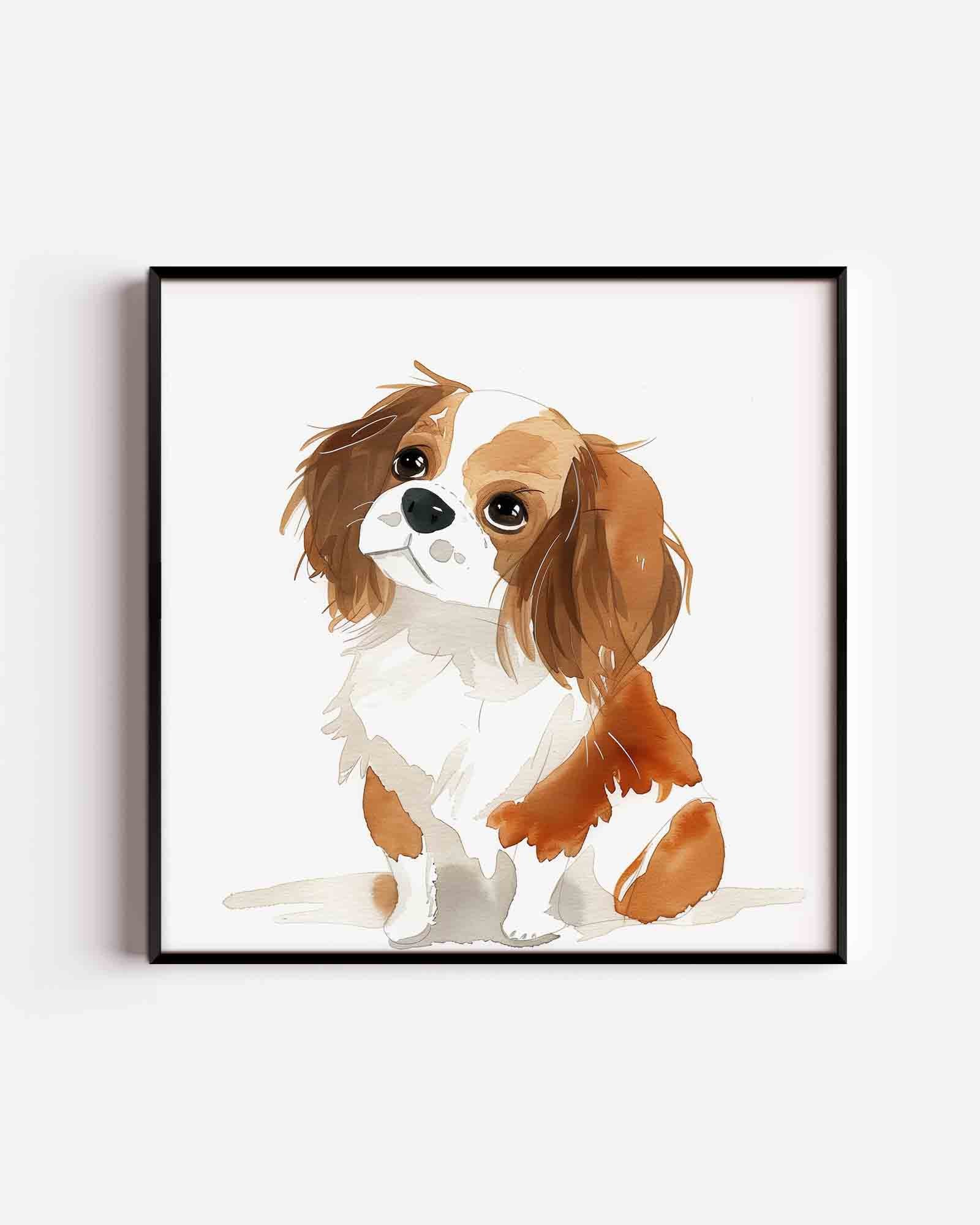 Hond met bruine vlekken Poster